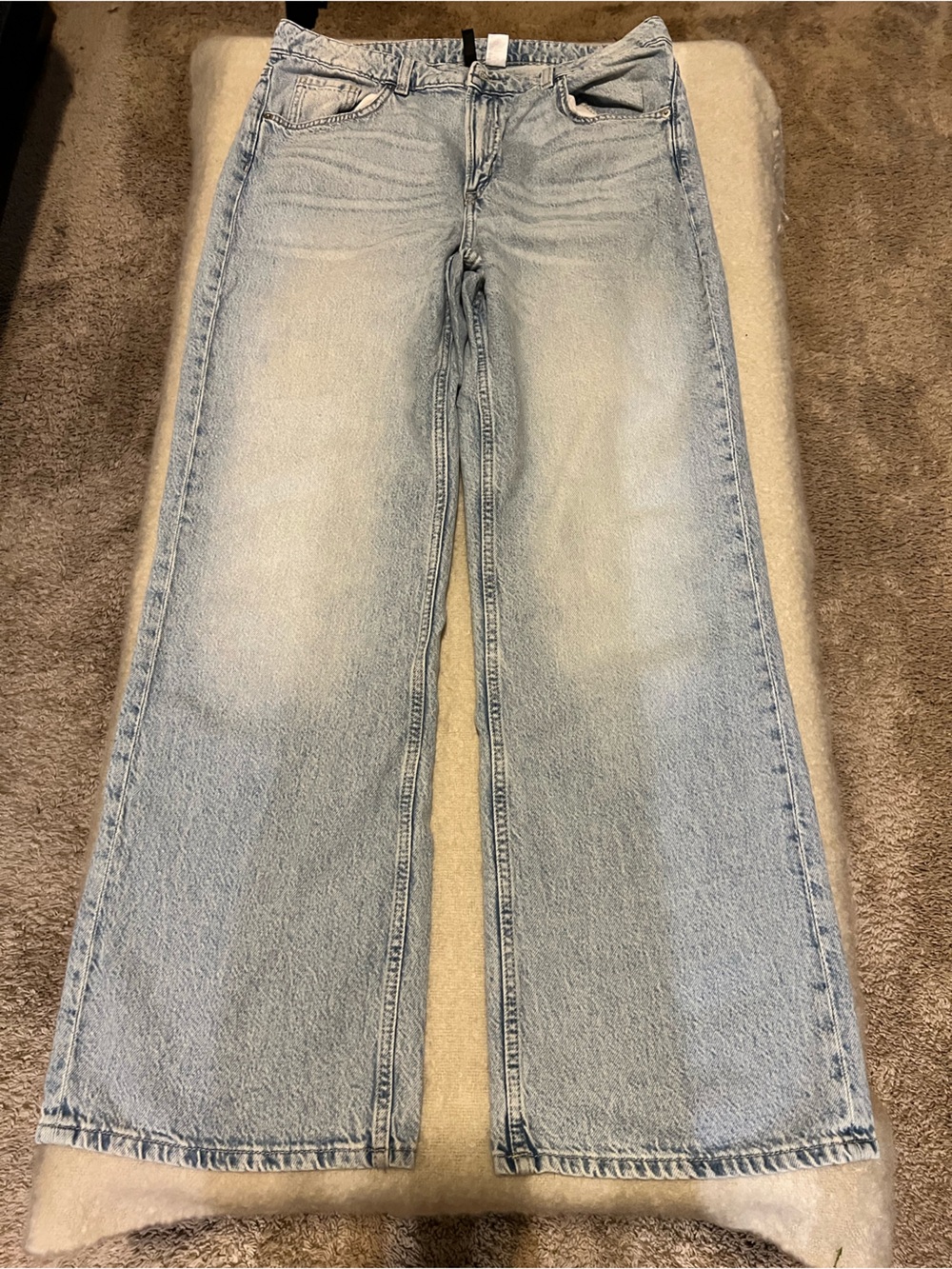H&M Light Wash Wide Leg Flare Jeans